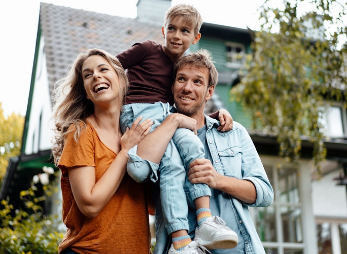 Eine glückliche Familie
